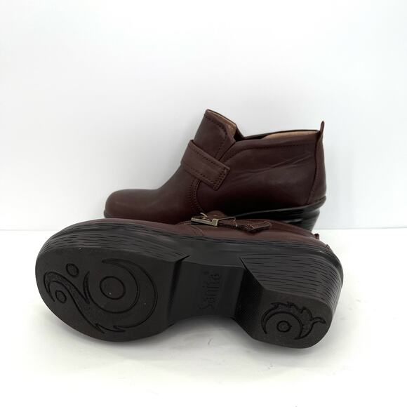 Sanita Women's Norma leather Booties with side buckle - Picture 7 of 8